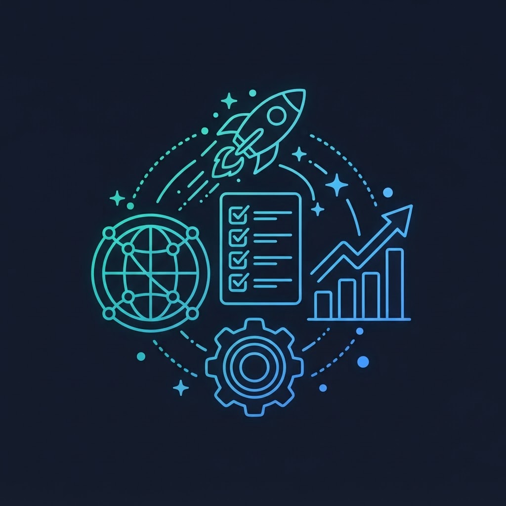 Business launch illustration