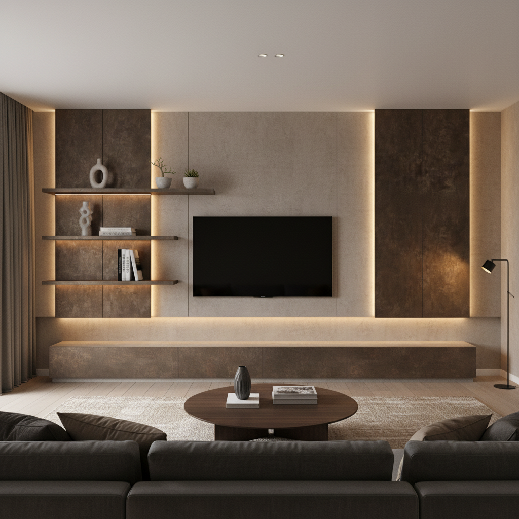 Bronze Patina NS601 + Stone Beige Concrete PNC42