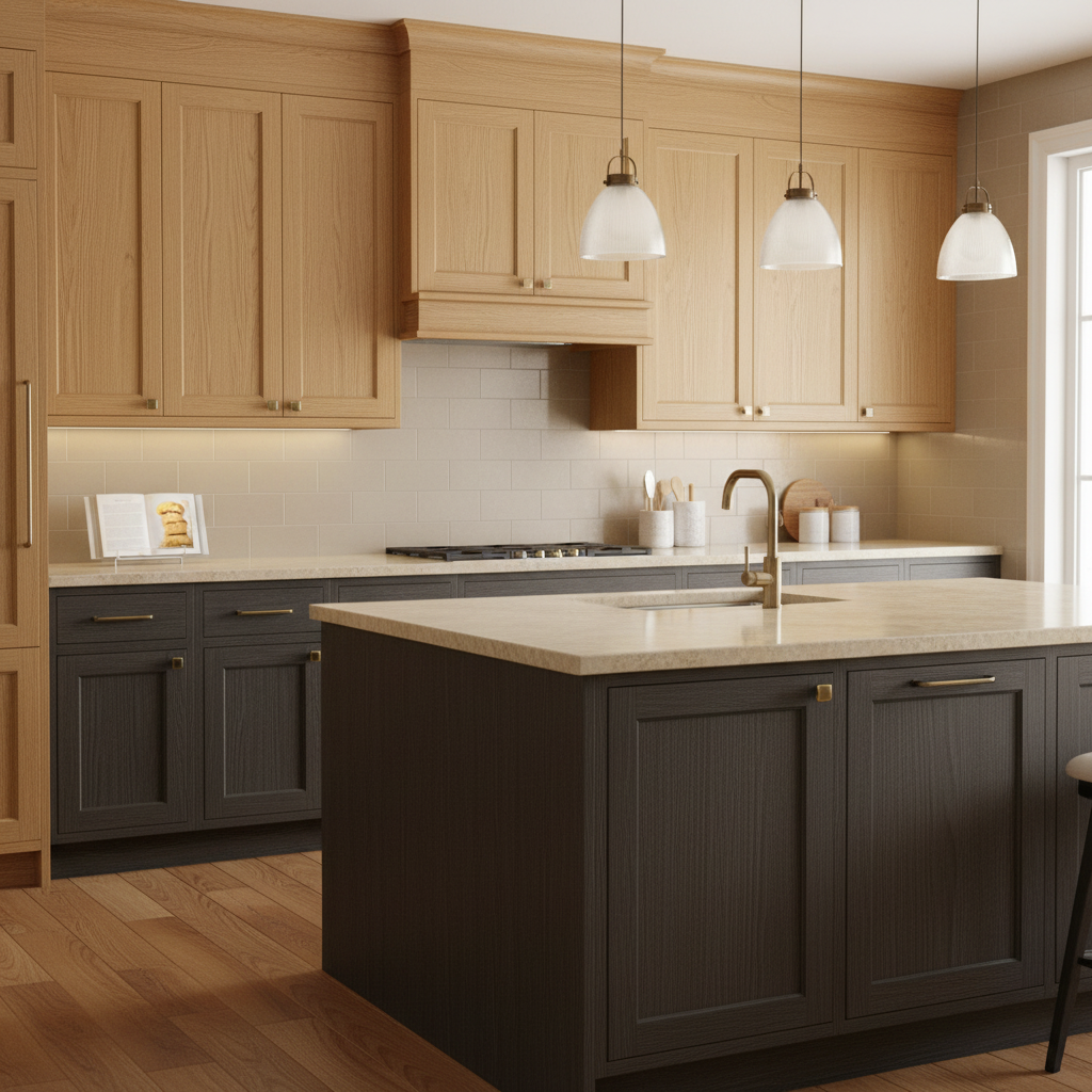 Golden Oak ZX172 + Chocolate Oak SPW92