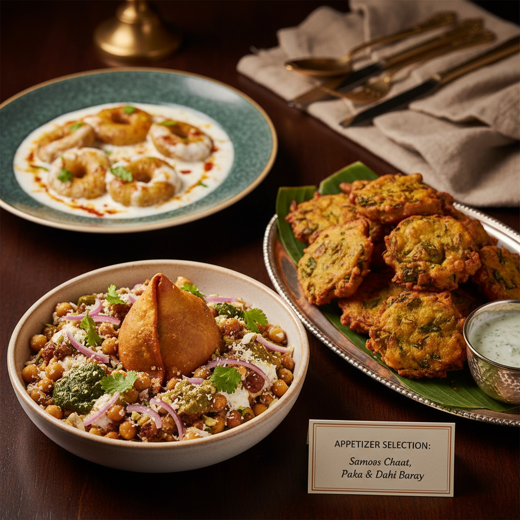 Appetizers That Dazzle: Samosa Chaat, Pakora, and Dahi Baray