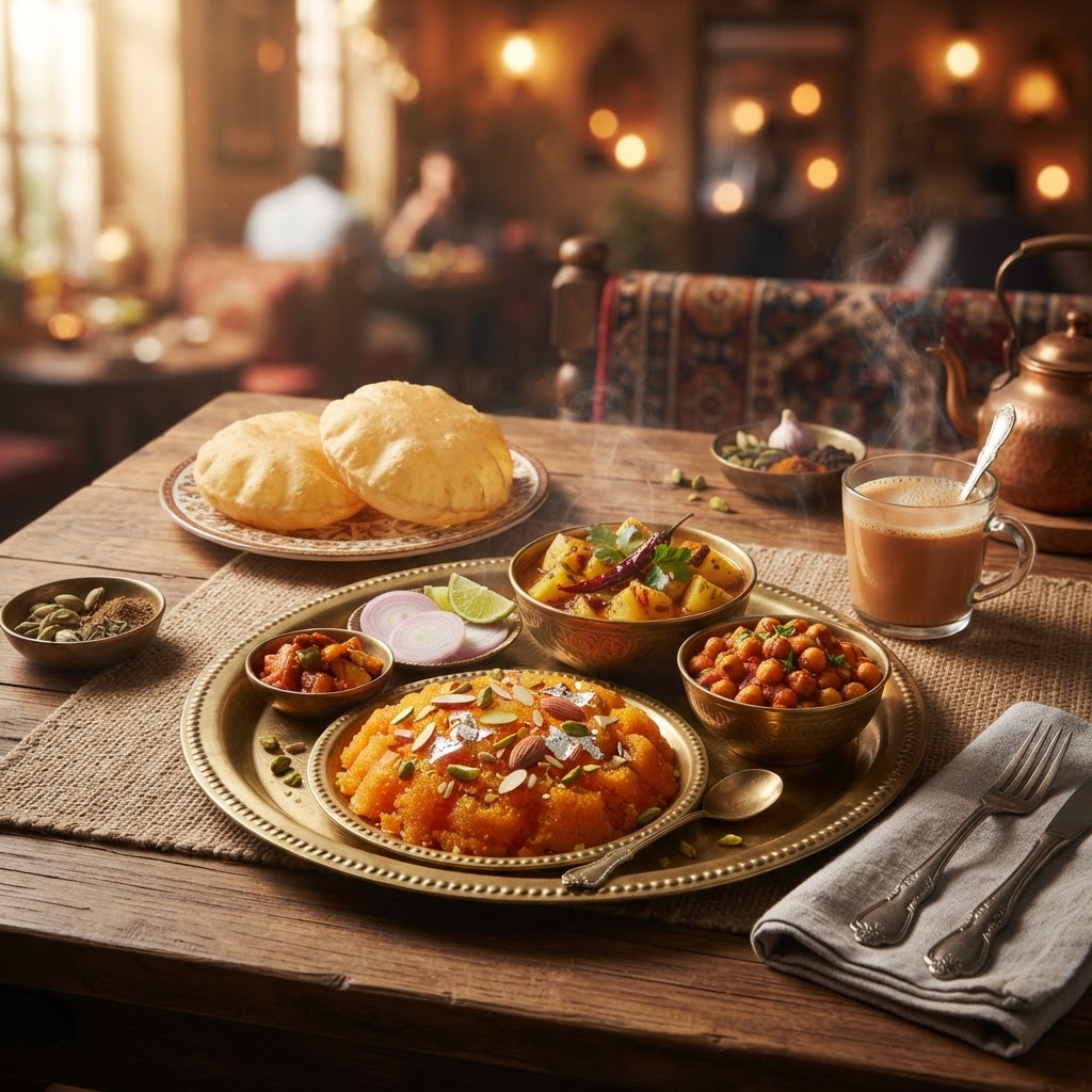 A Guide to a Traditional Pakistani Breakfast: Halwa Puri