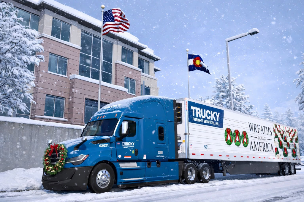 Wreaths Across America — Unit 62021 in the Snow