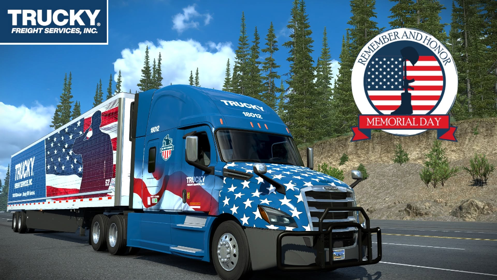 Memorial Day — Freightliner Cascadia Patriot Unit 18012