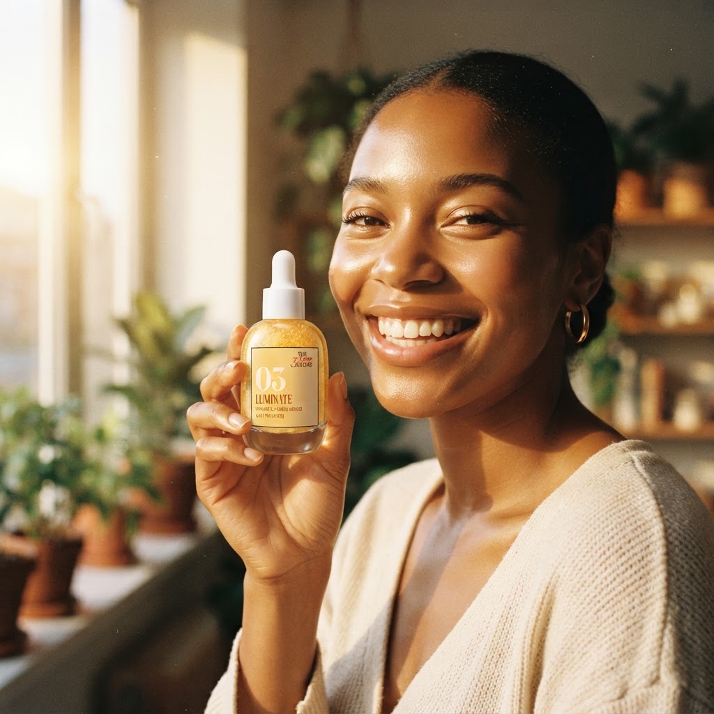 Aisha, 27 holding 03 LUMINATE