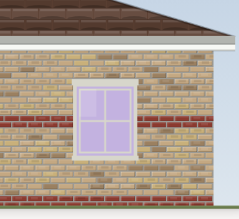 Custom brick facade design sample 1 showing brick patterns and colour blending in BrickCraft