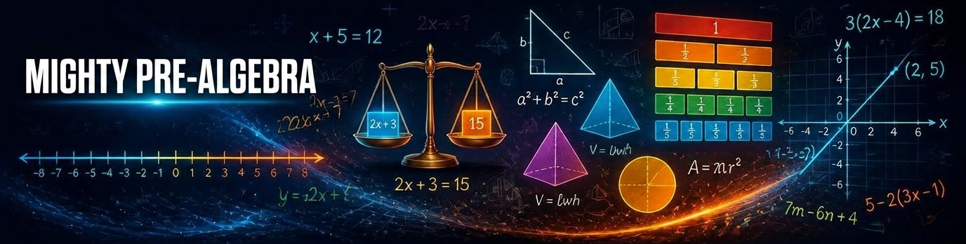 Mighty Pre-Algebra course banner