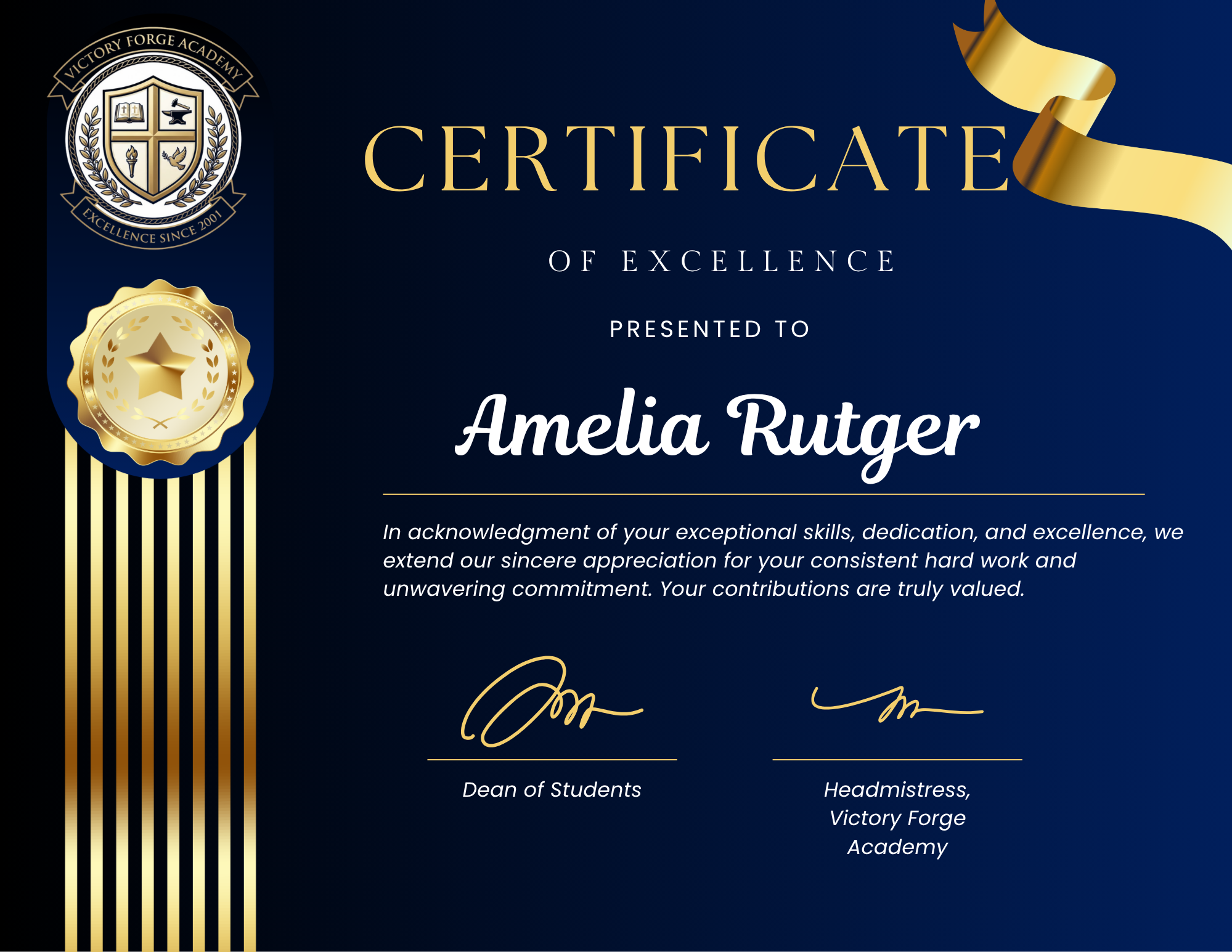Certificate of Excellence