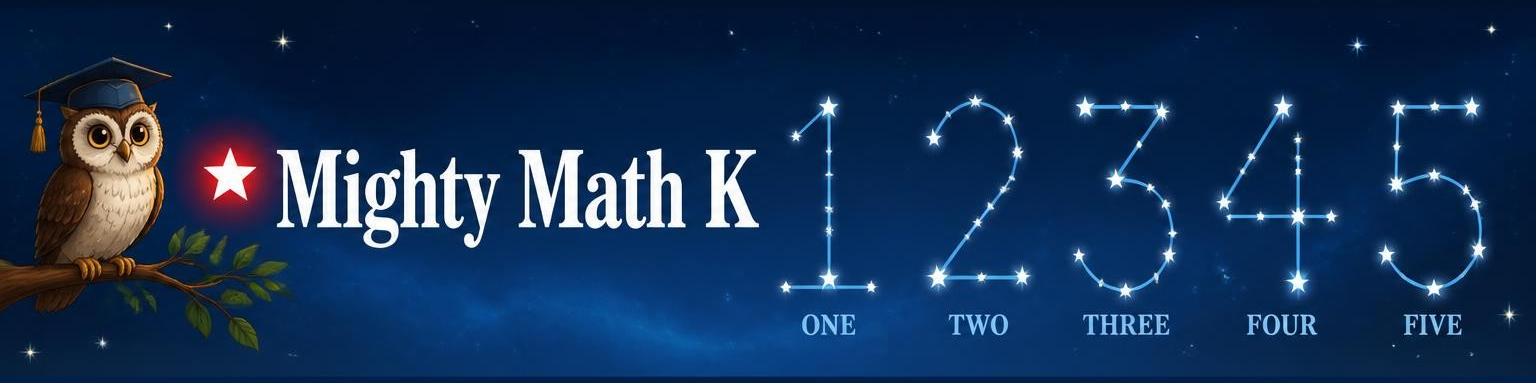 Mighty Mighty Math Kindergarten course banner