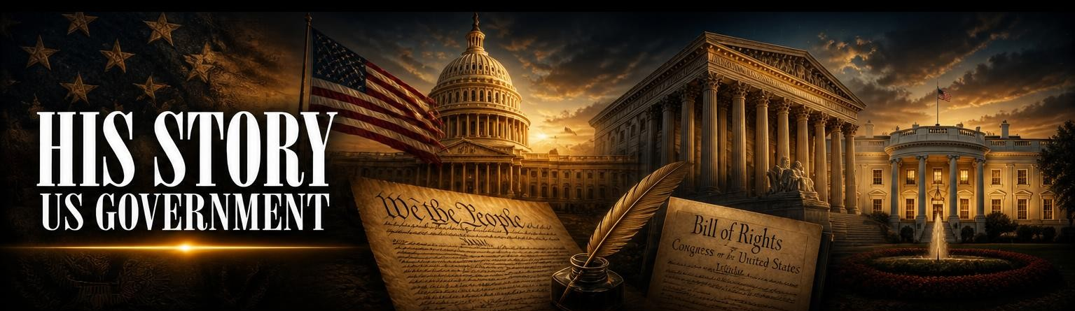 Grade 11 · U.S. Government His Story course banner