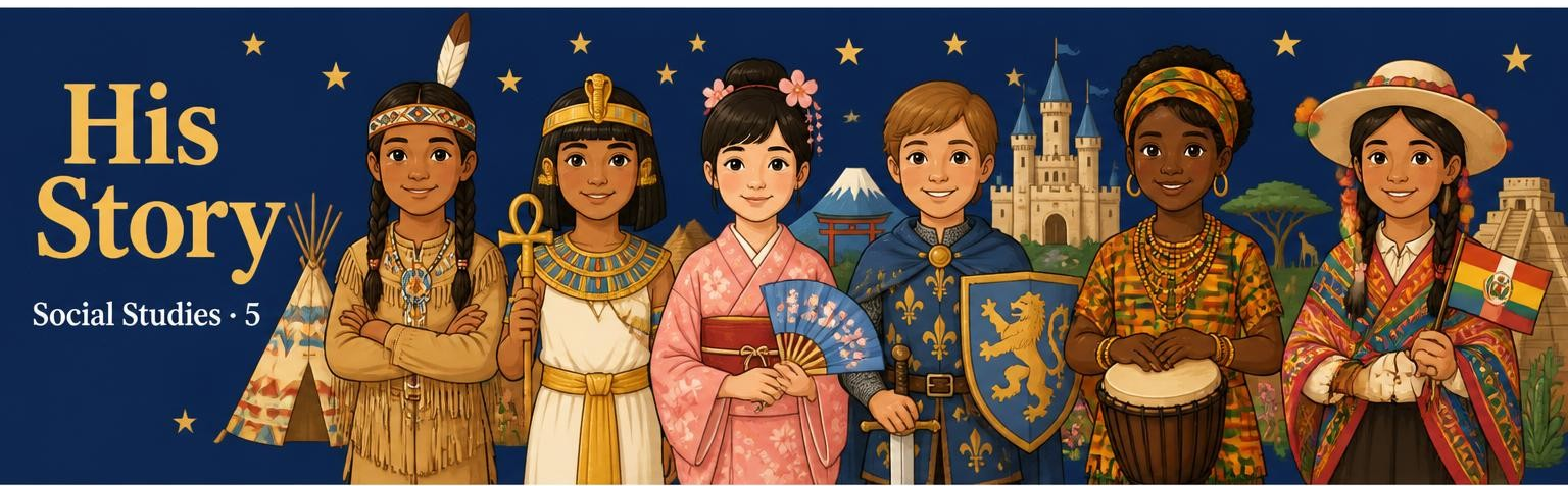 Grade 5 His Story course banner