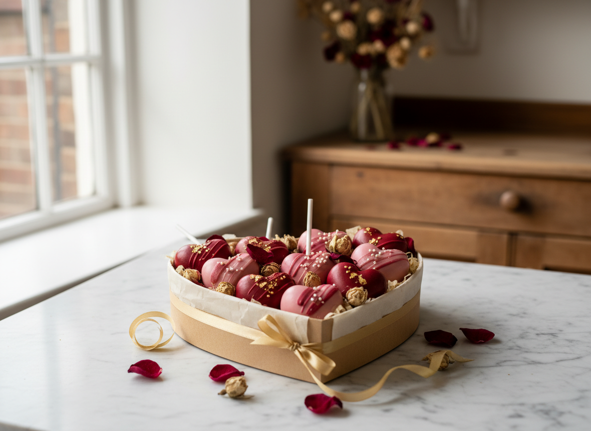 Holiday cake pop gift box