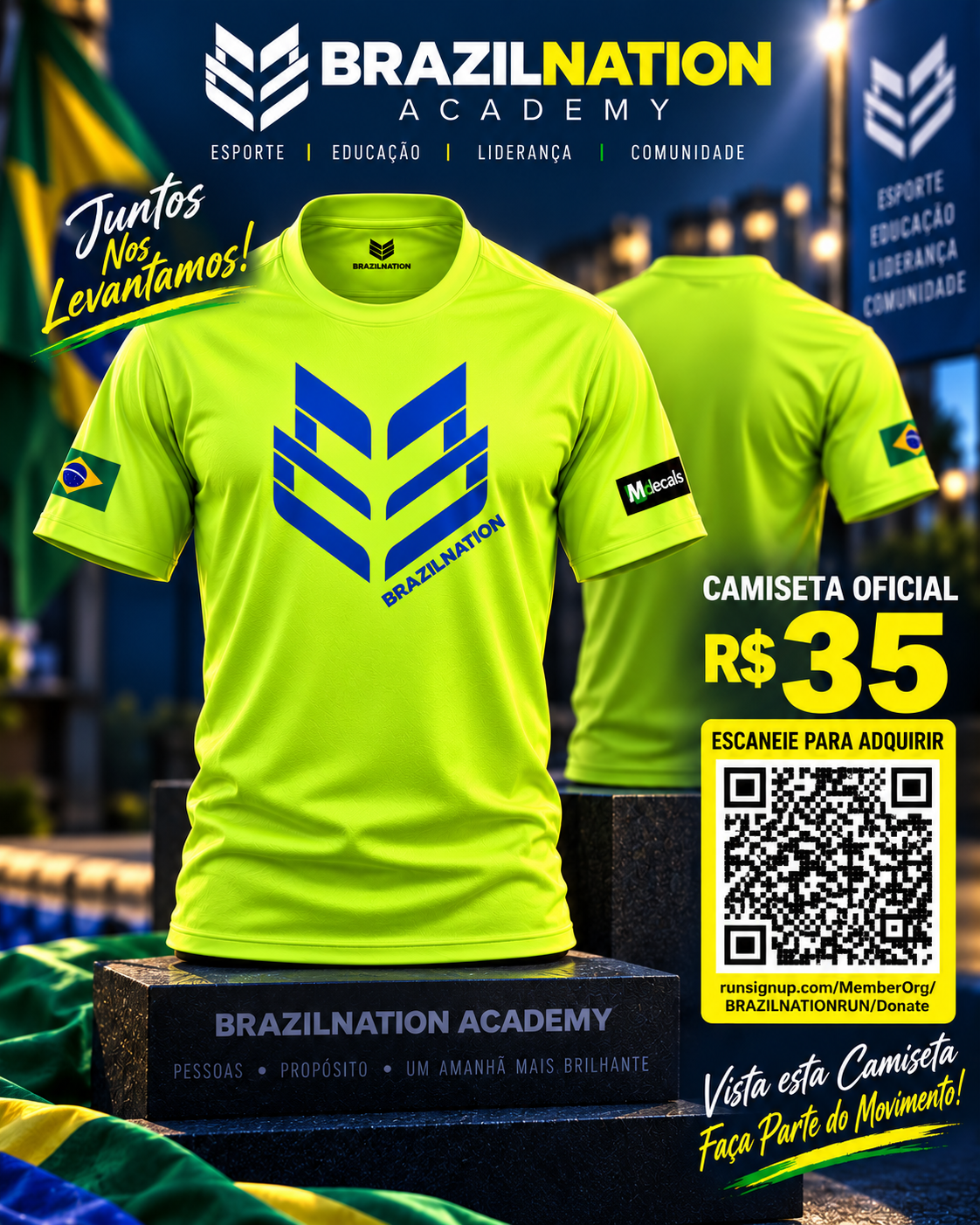 CAMISETA OFICIAL BRAZILNATION