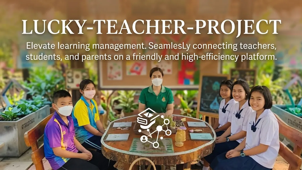 Lucky-Teacher-Project template preview