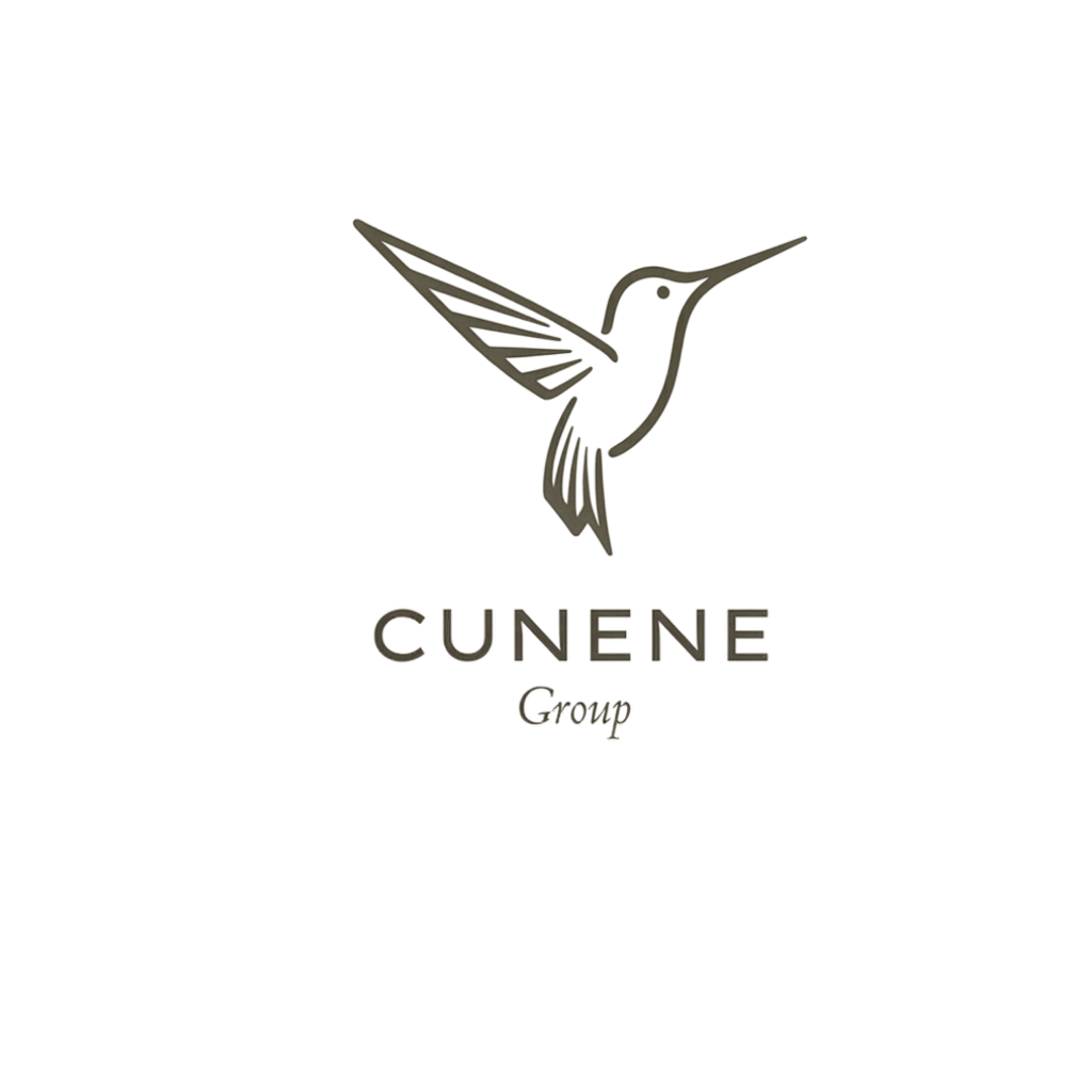 Cunene Group — hummingbird emblem with wordmark