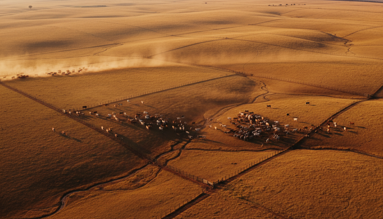 Large scale South African cattle farming operations