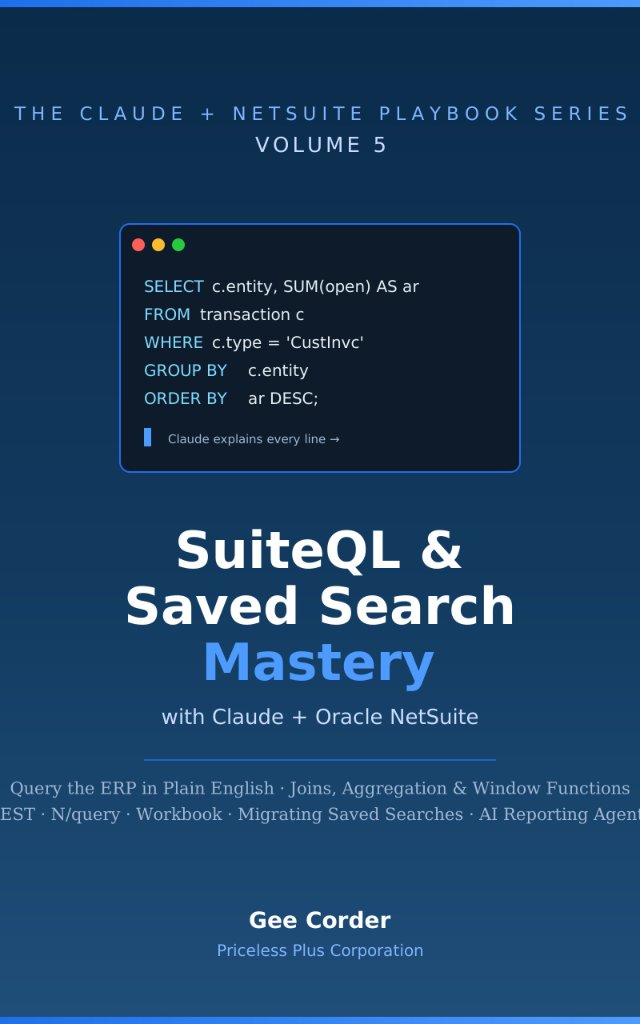 SuiteQL & Saved Search Mastery — book cover