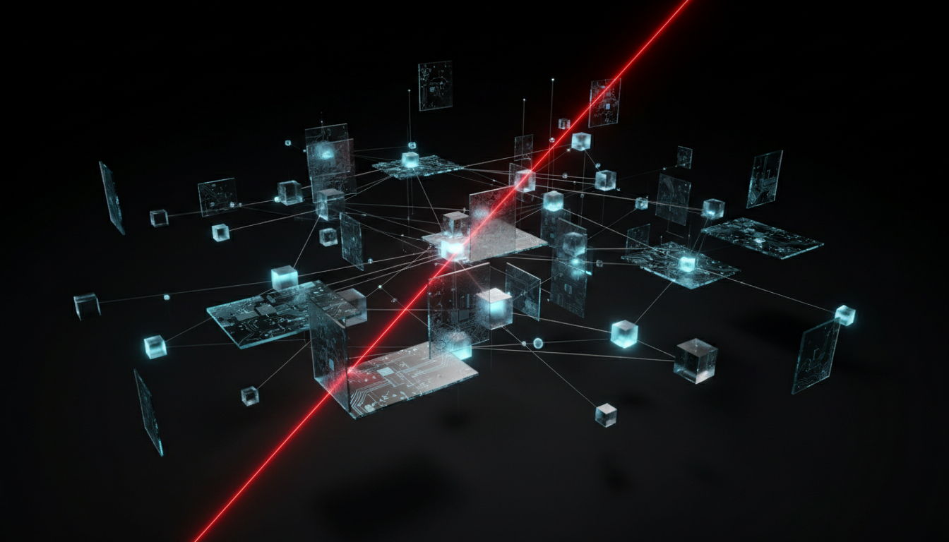 Abstract logistics network visualization