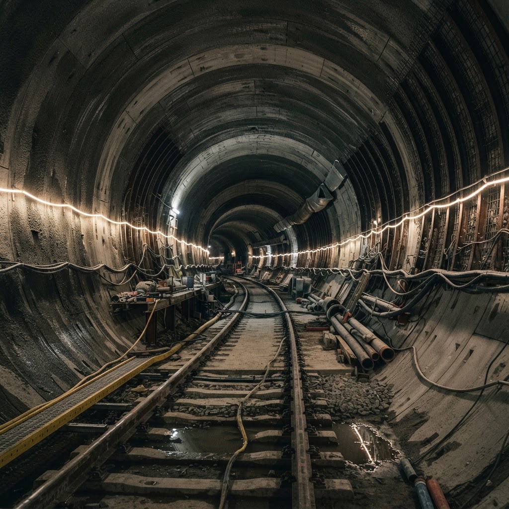 Temporary tunnel illumination