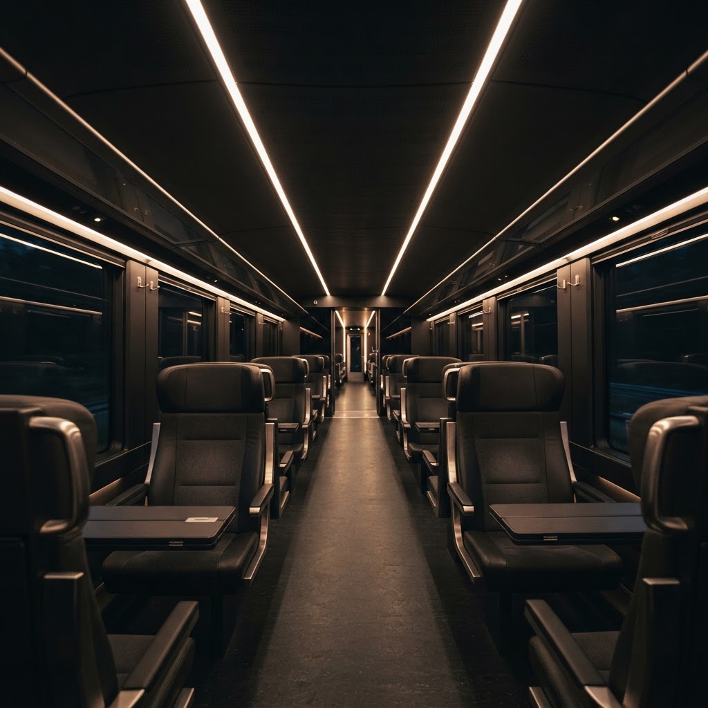 Rolling stock interior lighting