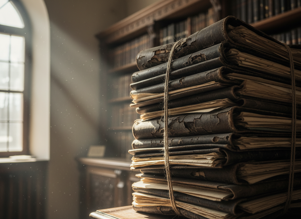 European archive with historical documents