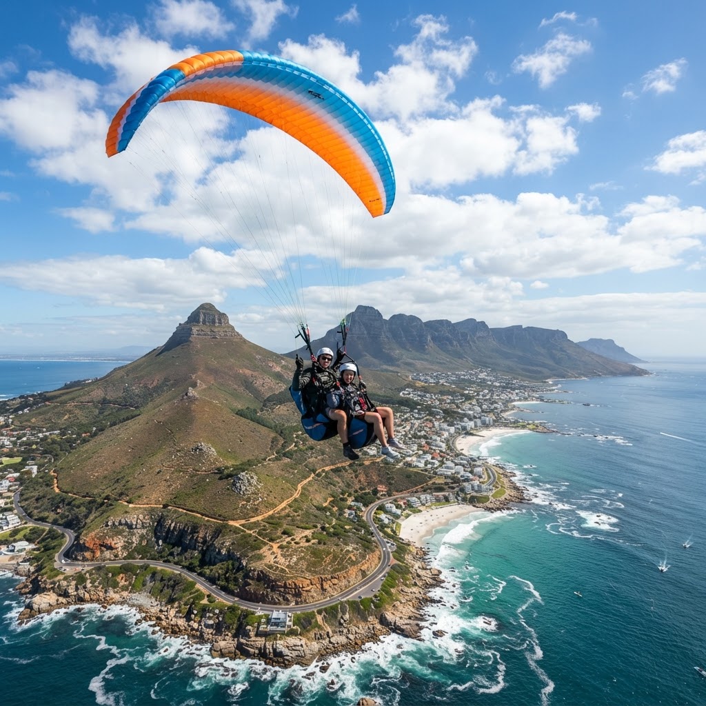 Tandem Paragliding Cape Town Shared Sightseeing Tour