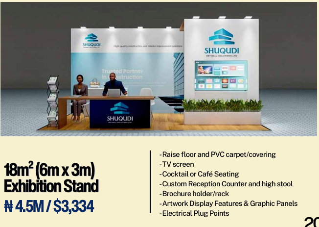 9m² shell scheme