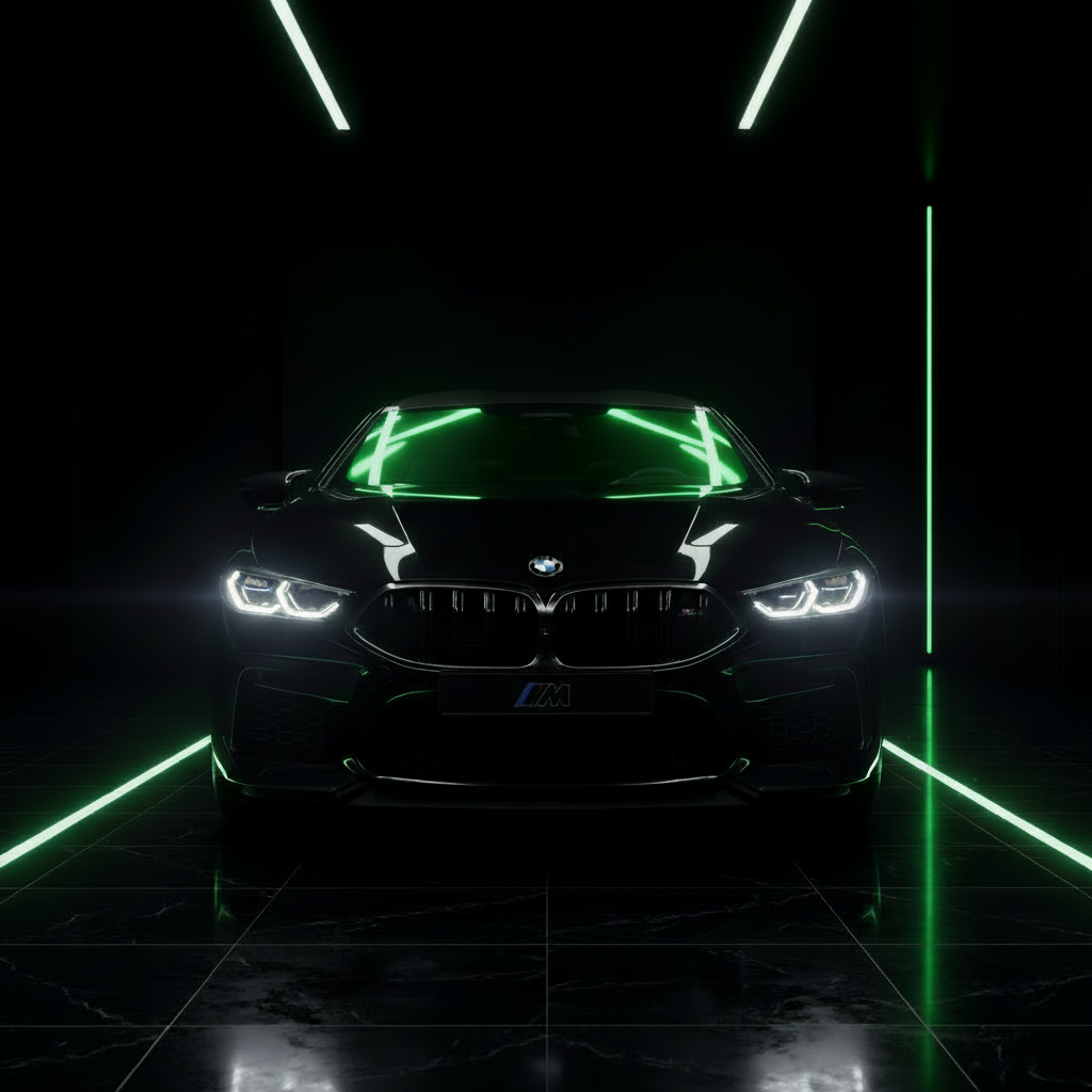 Premium vaihtoauto showroom
