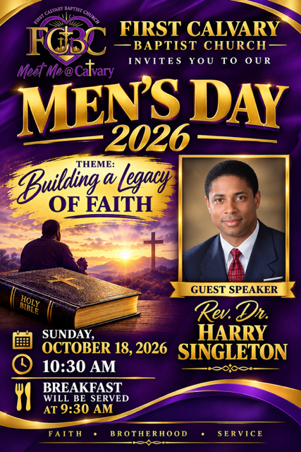 Men's Day 2026 — Building a Legacy of Faith