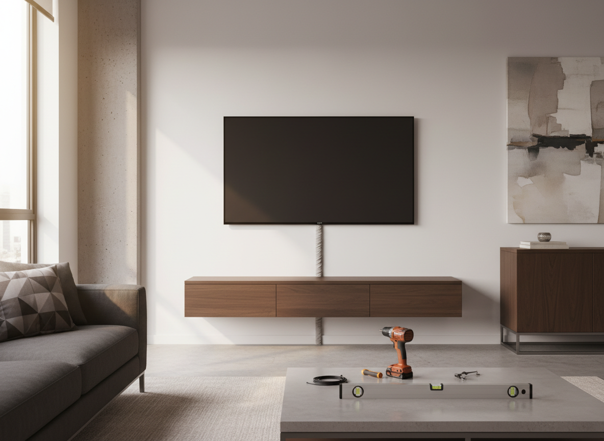TV wall mounting