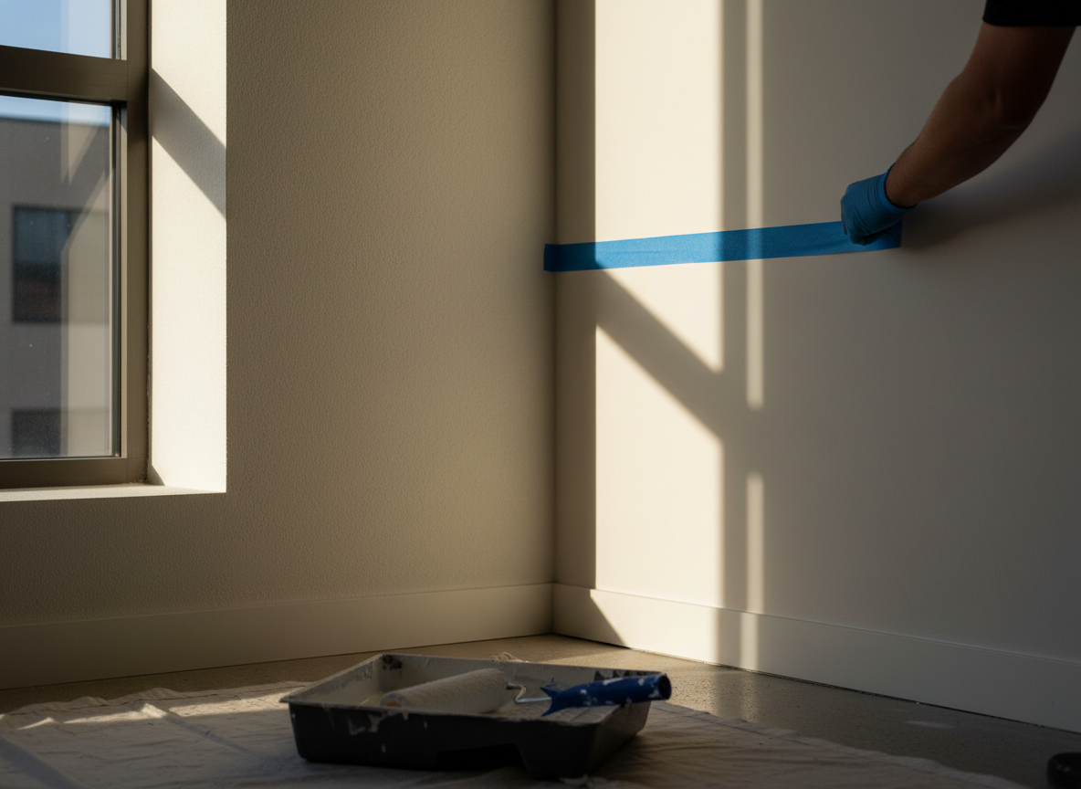 Interior painting work