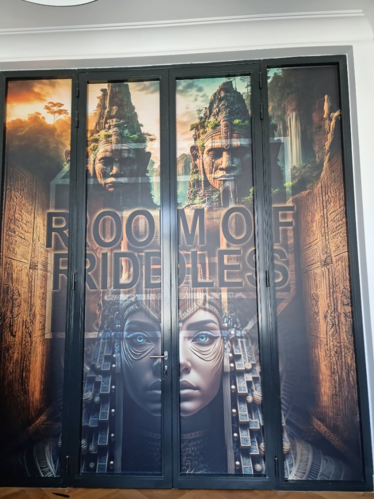 Raamstickers Fullcolour — Escape Room