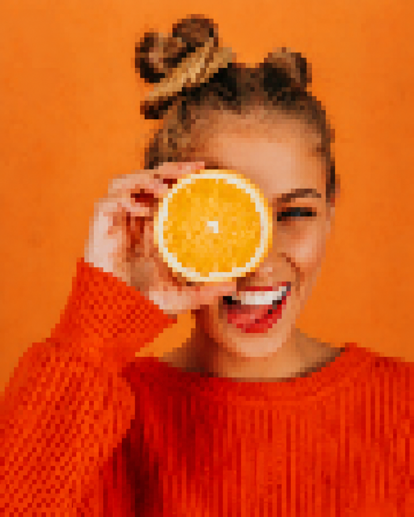 Pixelated client artwork preview