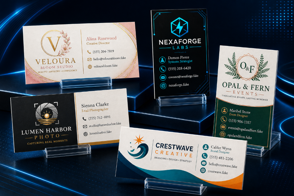 Professional business cards mockup