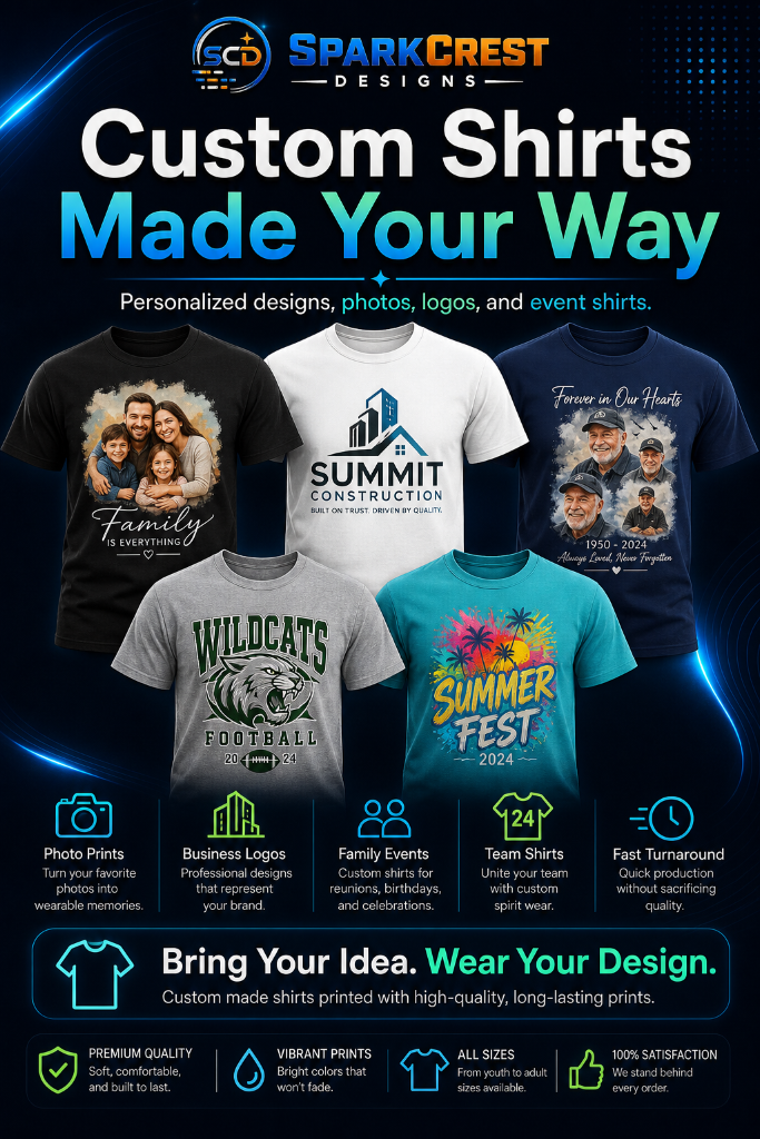 Custom shirts made your way