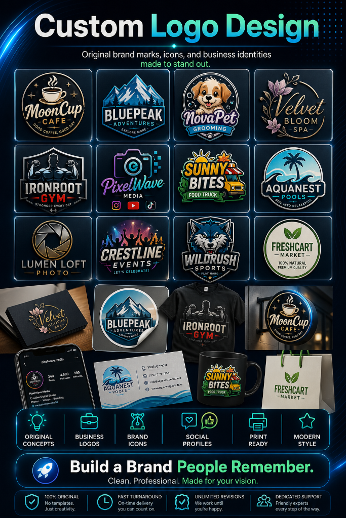 Custom logo design showcase