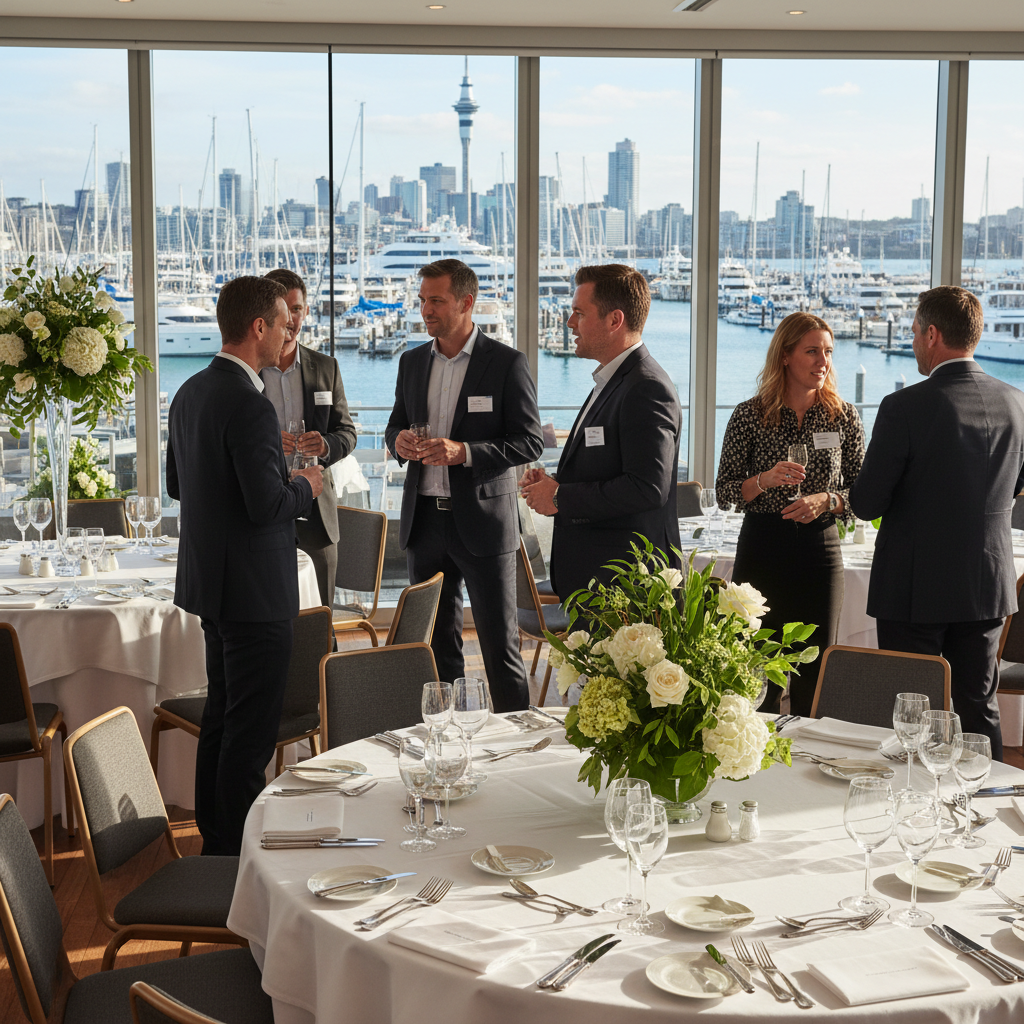 Premium fine dining table setting in Auckland CBD