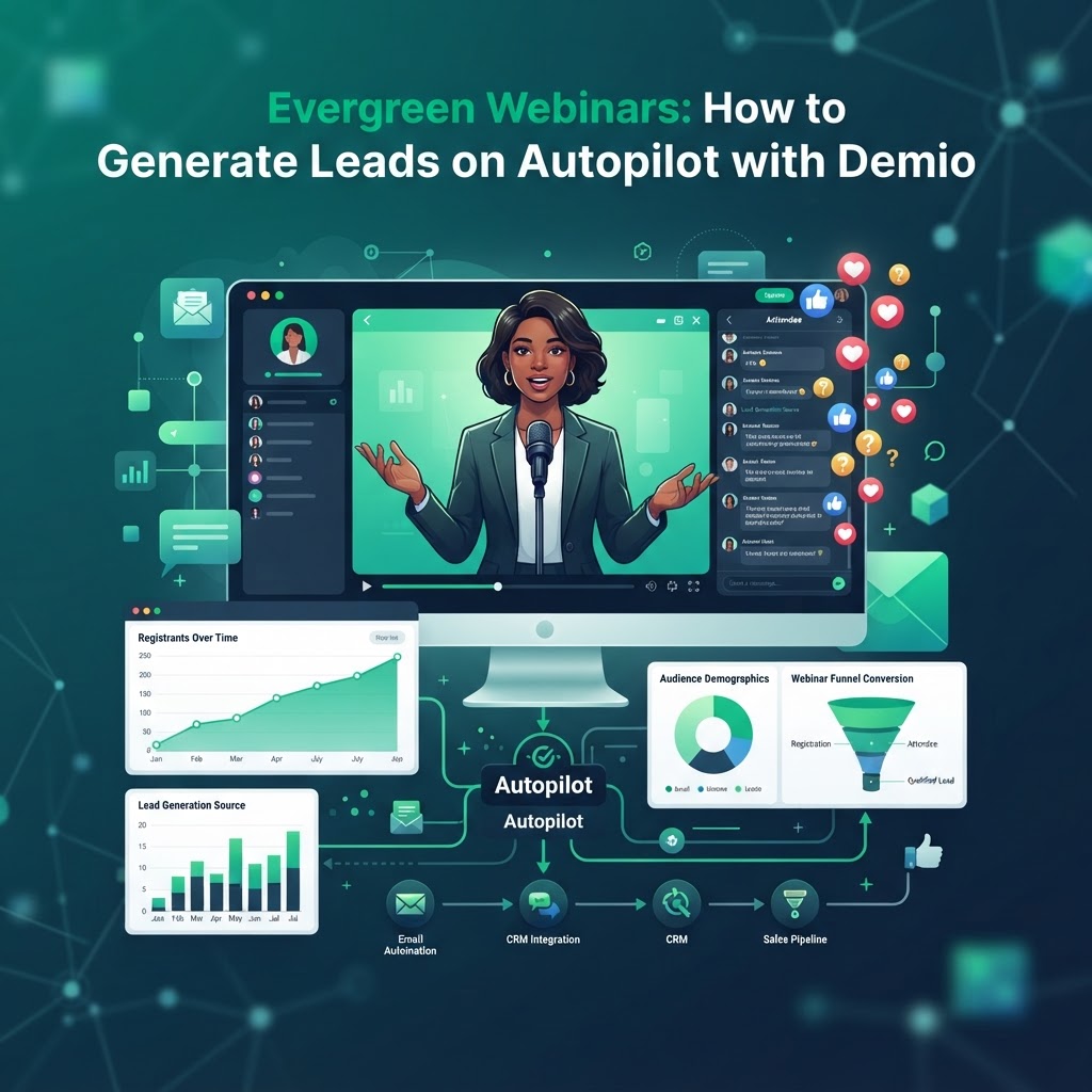 Evergreen Webinars: How to Generate Leads on Autopilot with Demio