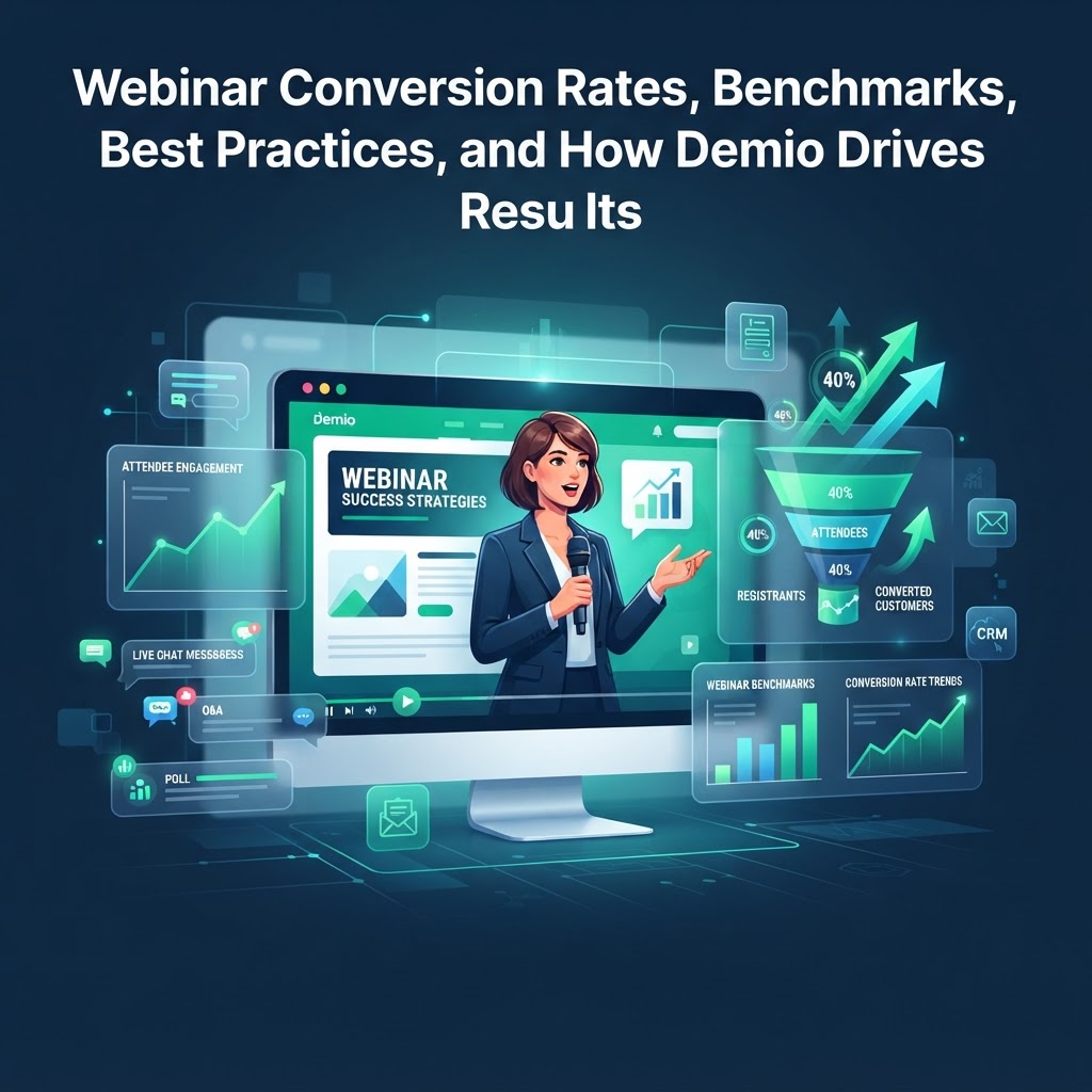 Webinar Conversion Rates: Benchmarks, Best Practices, and How Demio Drives Results
