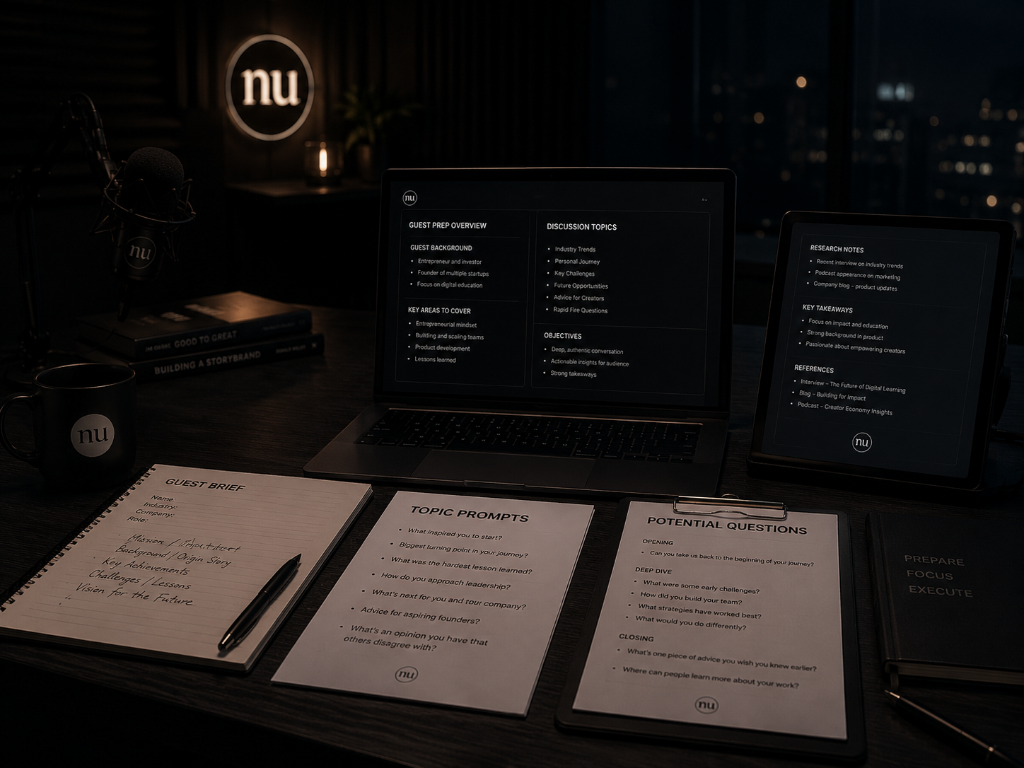 Recording workflow
