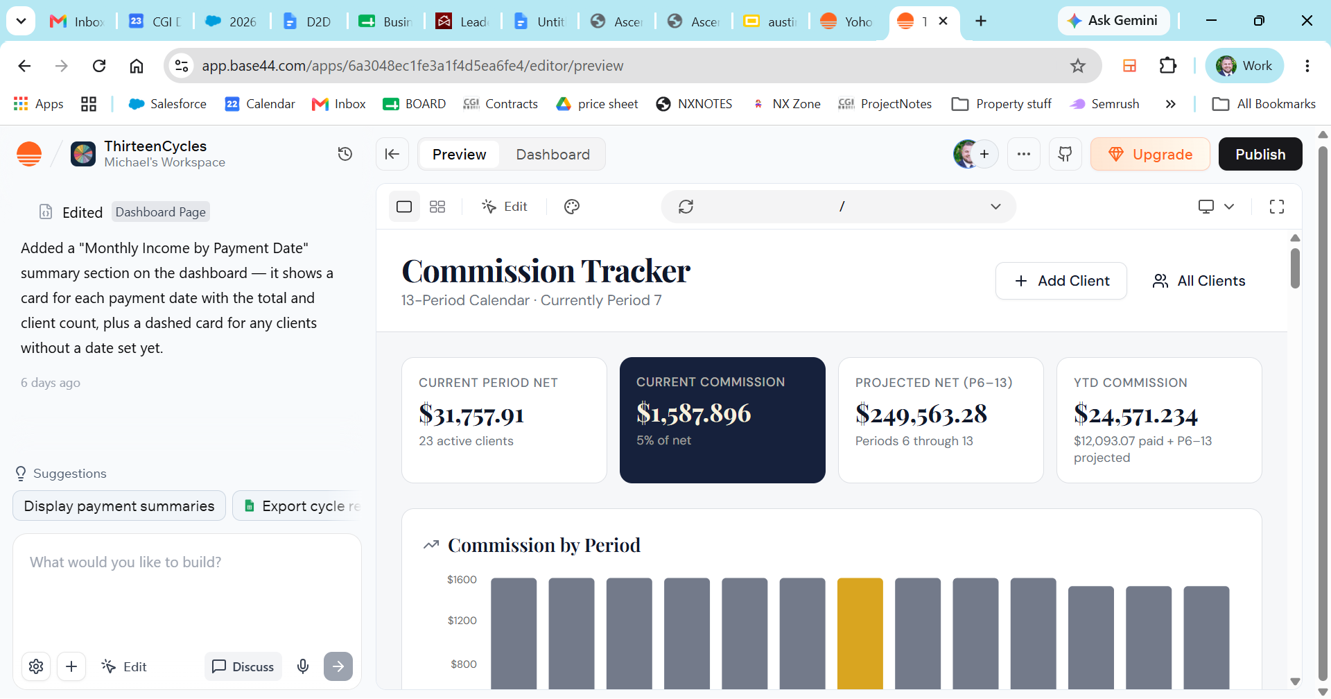 comms tracking template preview