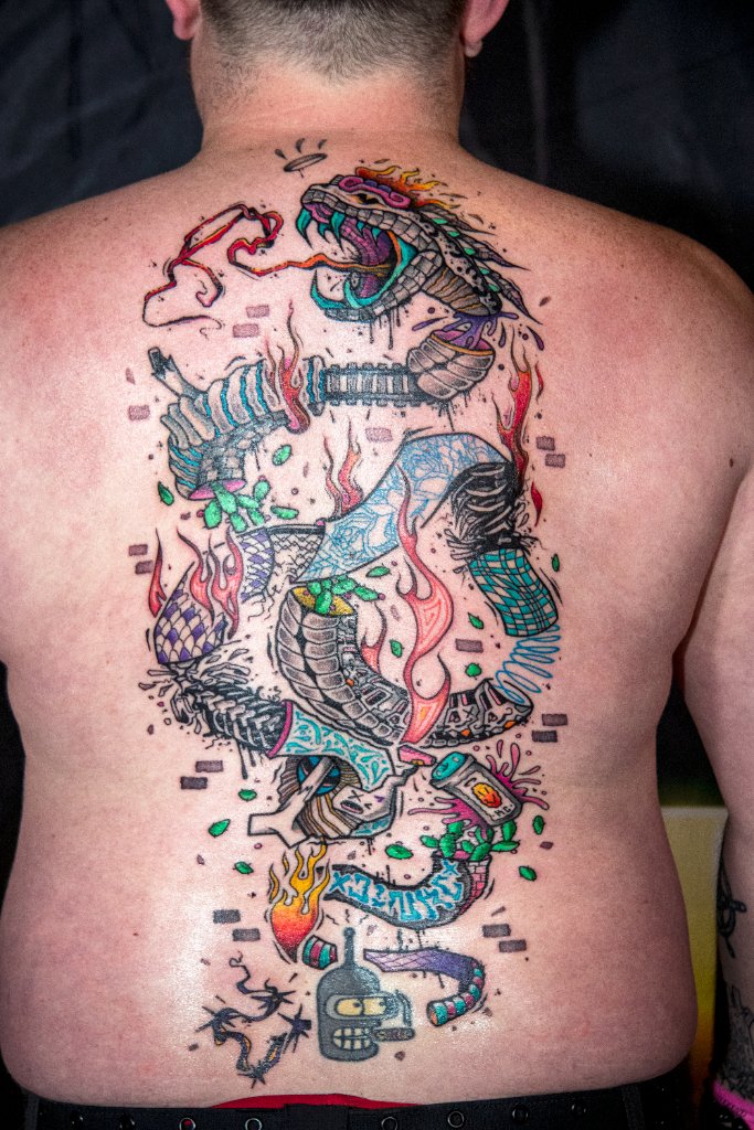 New School Serpent Back Piece