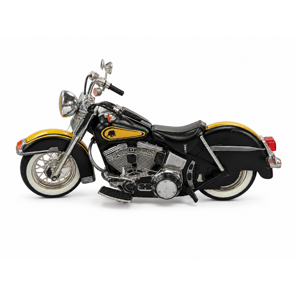 Black & Yellow Motorcycle Collectible — Rocky Theme Song