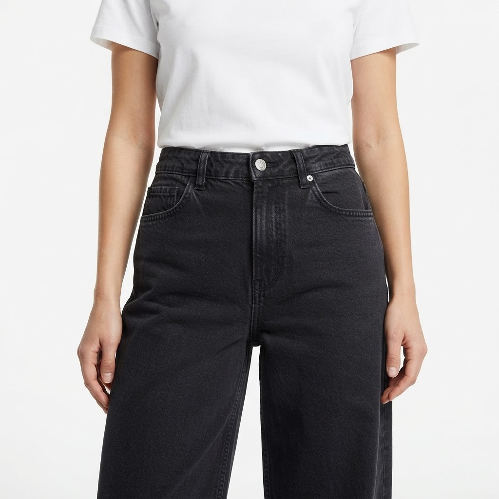 Pantalon Large Noir