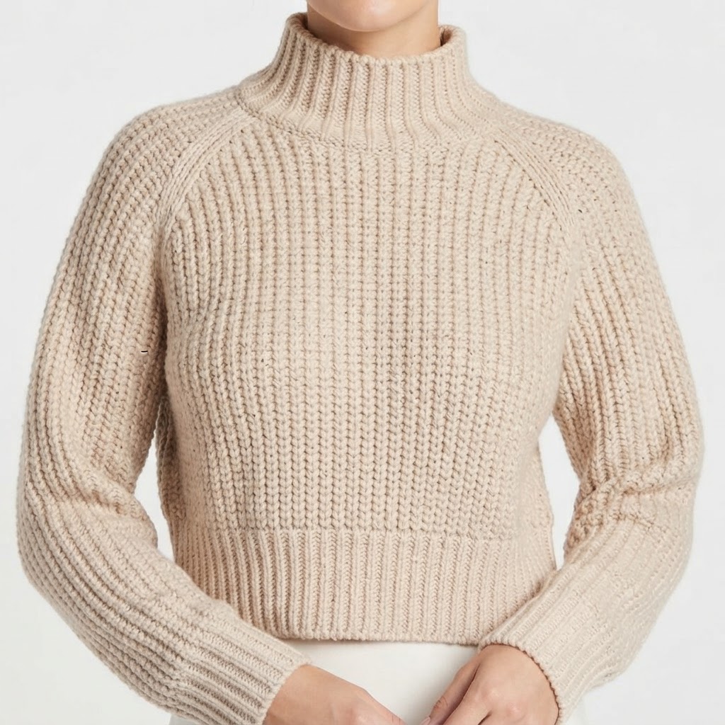 Pull Court en Grosse Maille