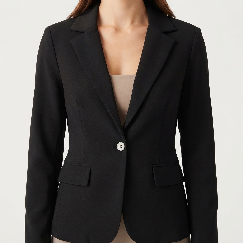 Dynamite | Blazer Noir Bouton Unique