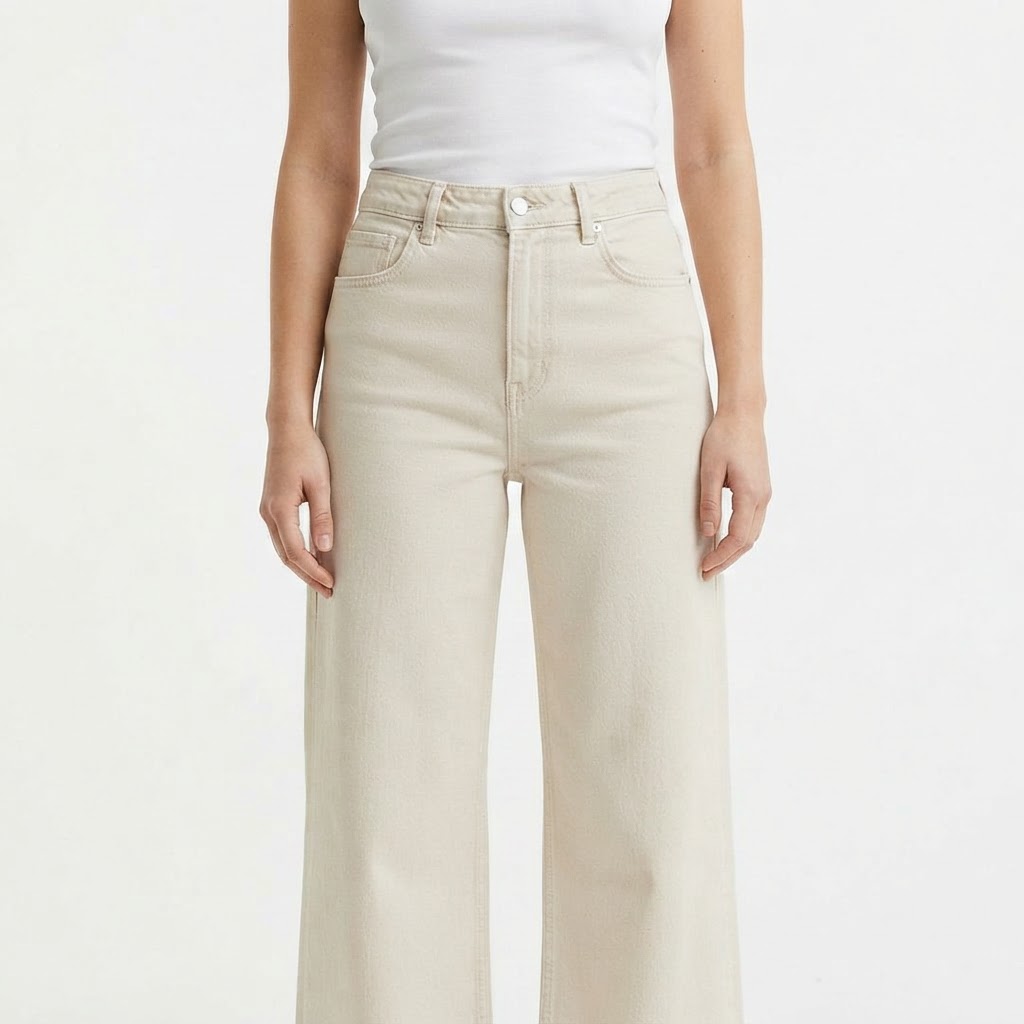 H&M | Jean Large Écru