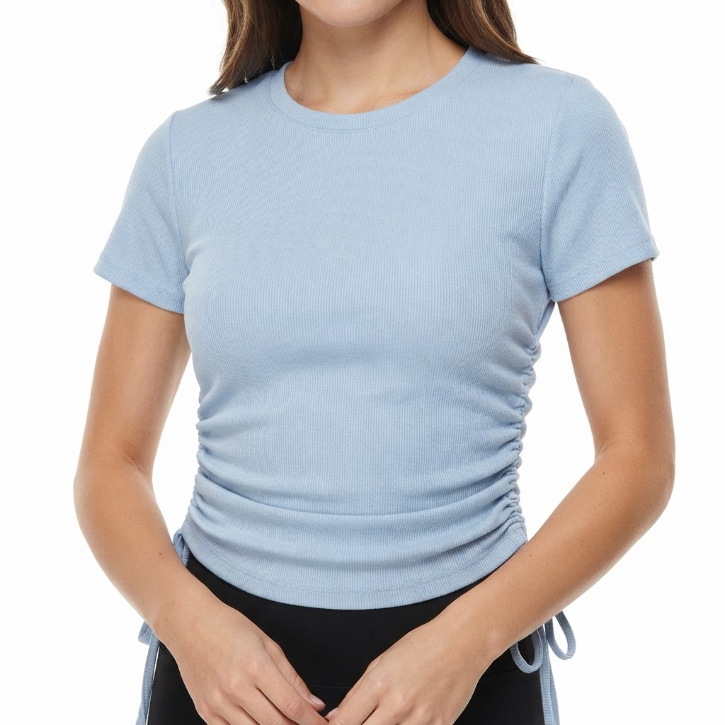 Twik | T-shirt Côtelé à Fronces