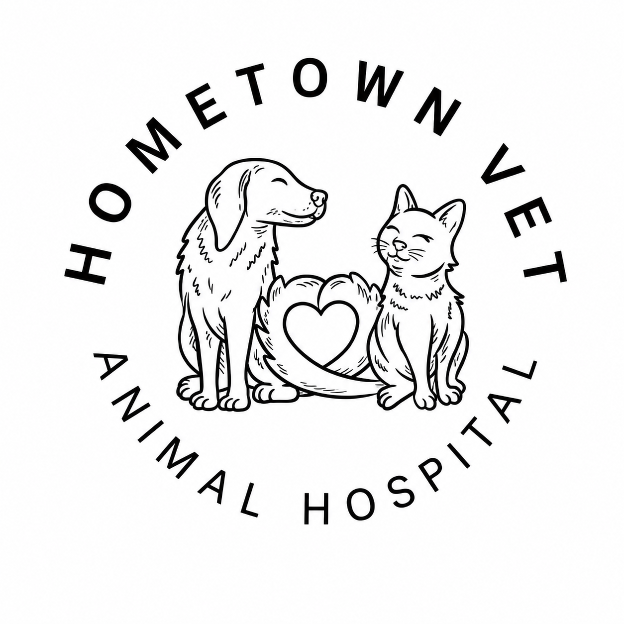 Hometown Vet Animal Hospital logo