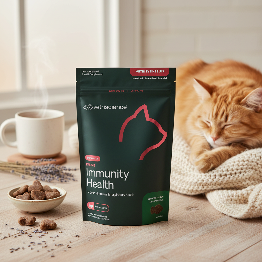 VetriScience Vetri Lysine Plus Immune Support for Cats (120 Chews)