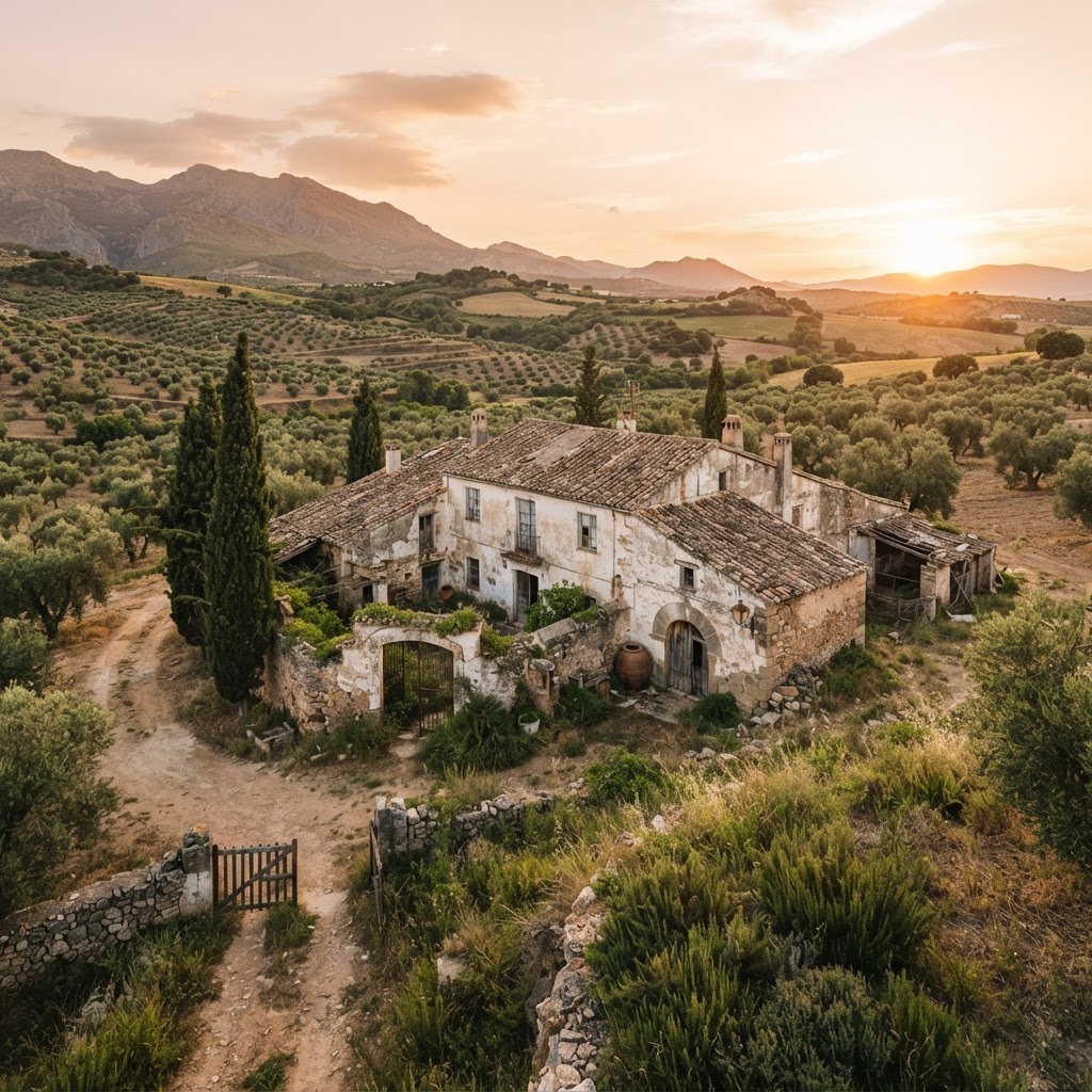 Je recherche à rénover une finca ou un cortijo